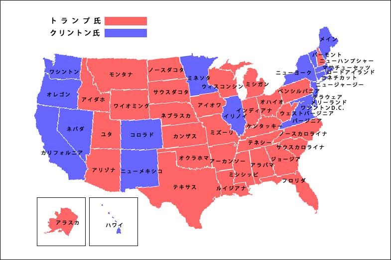 州別勝敗地図